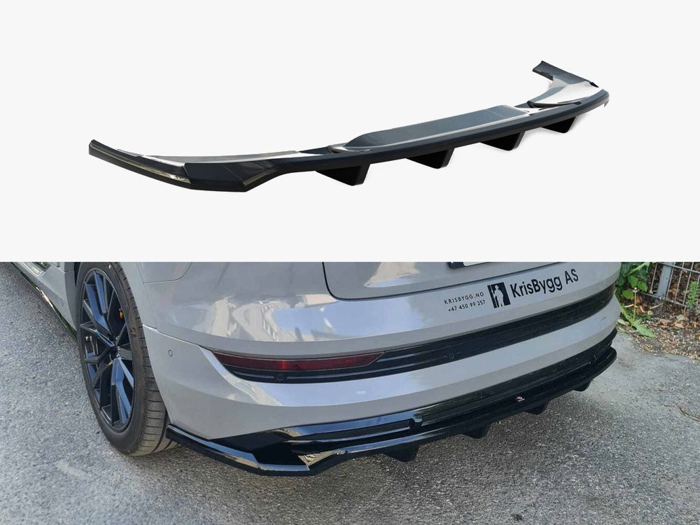 Maxton Design Central Rear Splitter (Vertical Bars) Audi e-Tron S-Line