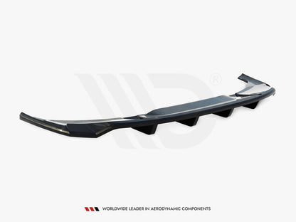 Maxton Design Central Rear Splitter (Vertical Bars) Audi e-Tron S-Line