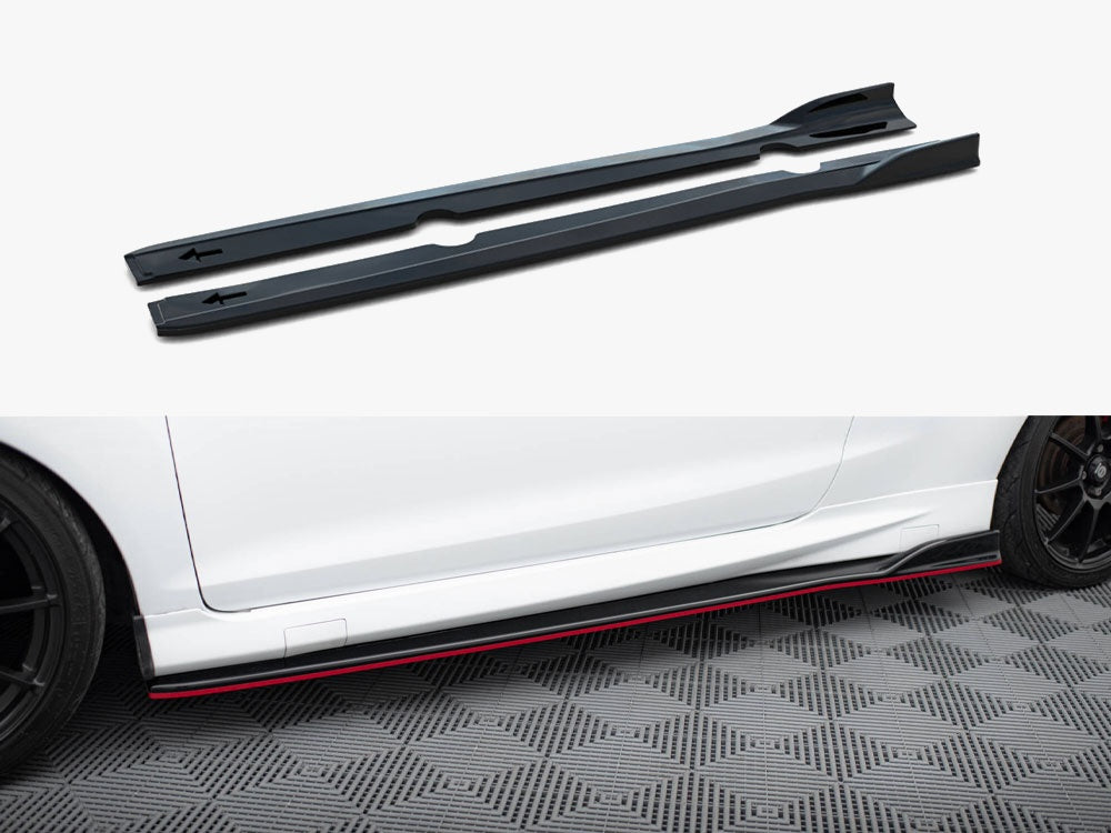 Maxton Design Side Skirts Diffusers V.3 Ford Fiesta ST / ST-Line Mk7 / Mk7 FL