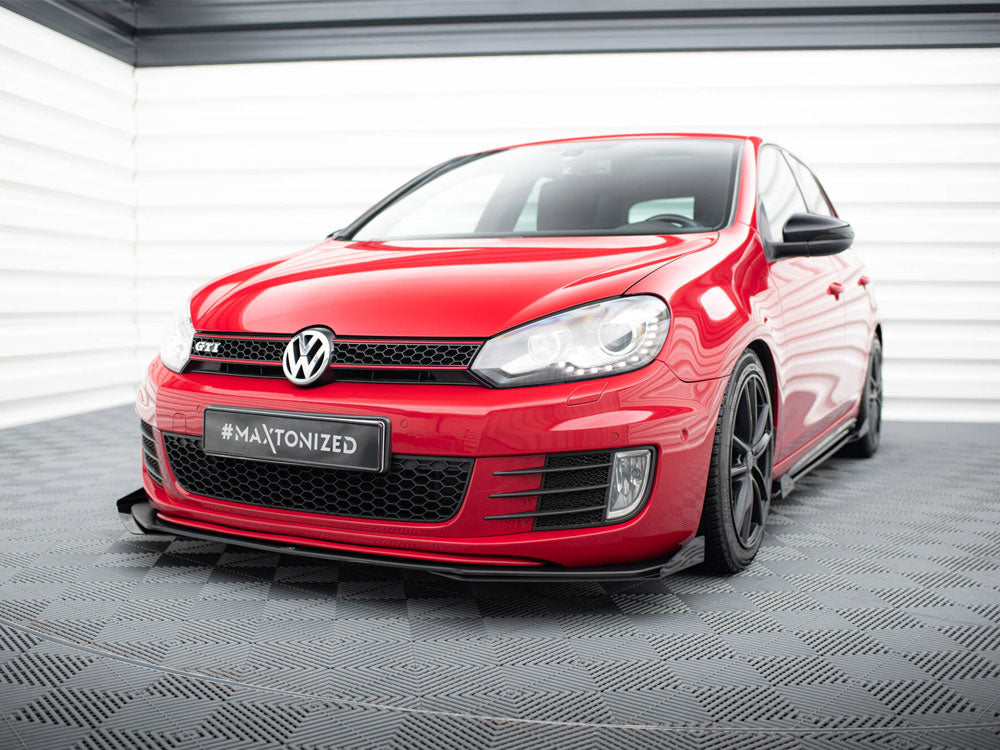 Maxton Design Street PRO Front Splitter V.3 + Flaps VW Golf GTI Mk6
