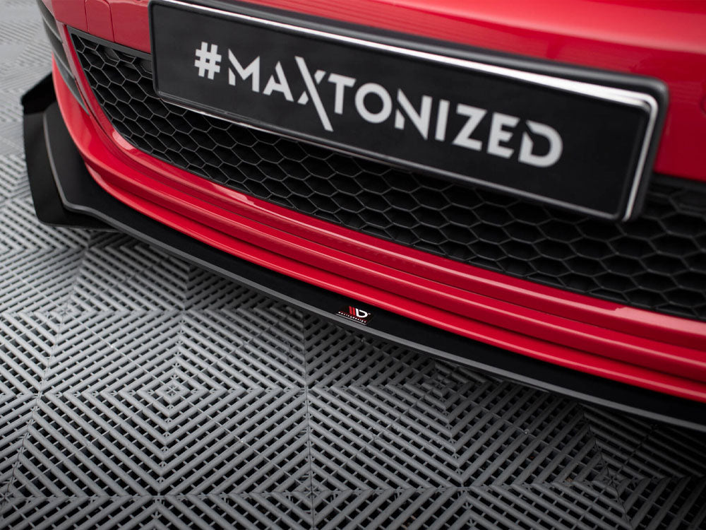 Maxton Design Street PRO Front Splitter V.3 + Flaps VW Golf GTI Mk6