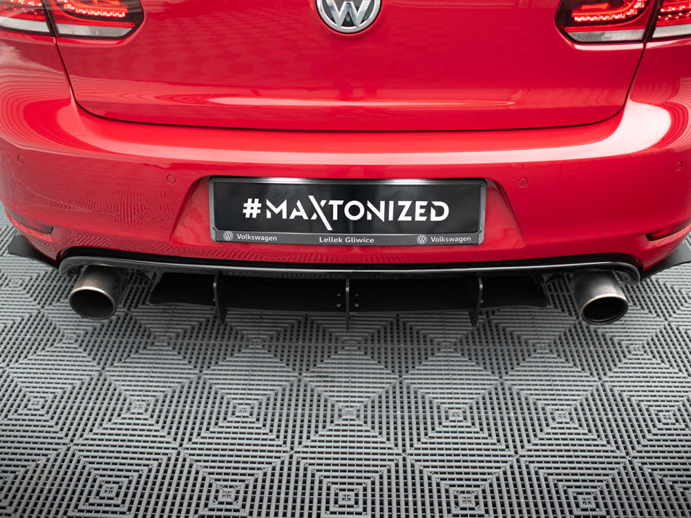Maxton Design Rear Diffuser & Rear Side Splitters VW Golf Mk6 GTI / 35TH