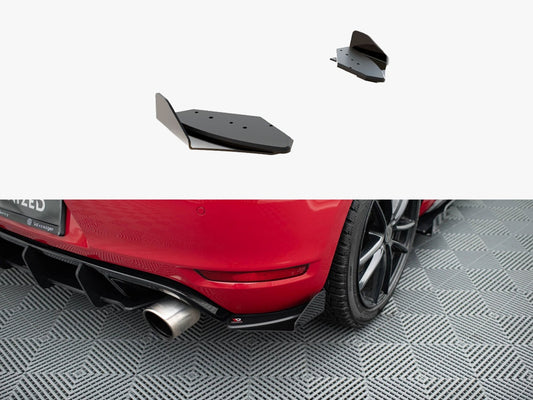 Maxton Design Street PRO Rear Side Splitters + Flaps VW Golf GTI Mk6