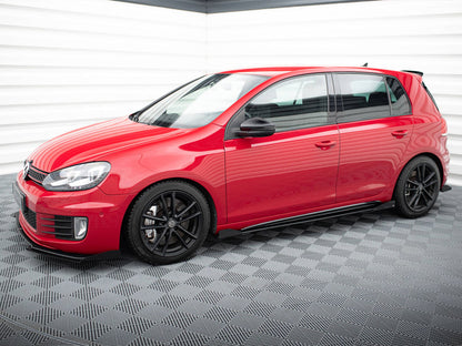 Maxton Design Street PRO Side Skirts Diffusers + Flaps VW Golf GTI Mk6