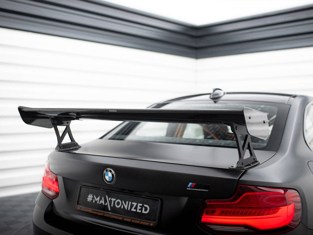 Maxton Design Carbon Spoiler With External Brackets Uprights BMW M2 F87