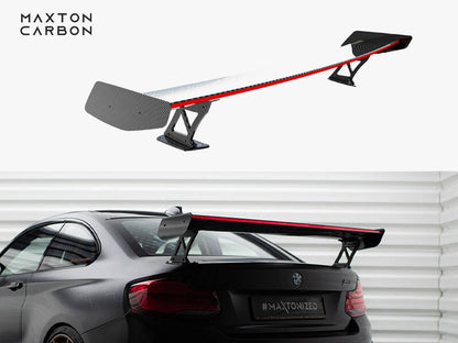 Maxton Design Carbon Spoiler With External Brackets Uprights + LED BMW M2 F87