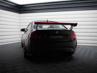 Maxton Design Carbon Spoiler With External Brackets Uprights + LED BMW M2 F87