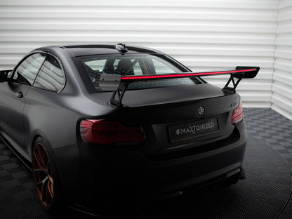 Maxton Design Carbon Spoiler With External Brackets Uprights + LED BMW M2 F87