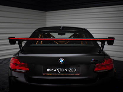 Maxton Design Carbon Spoiler With External Brackets Uprights + LED BMW M2 F87