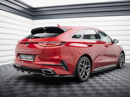 Maxton Design Central Rear Splitter (Vertical Bars) Kia ProCeed GT-Line Mk1