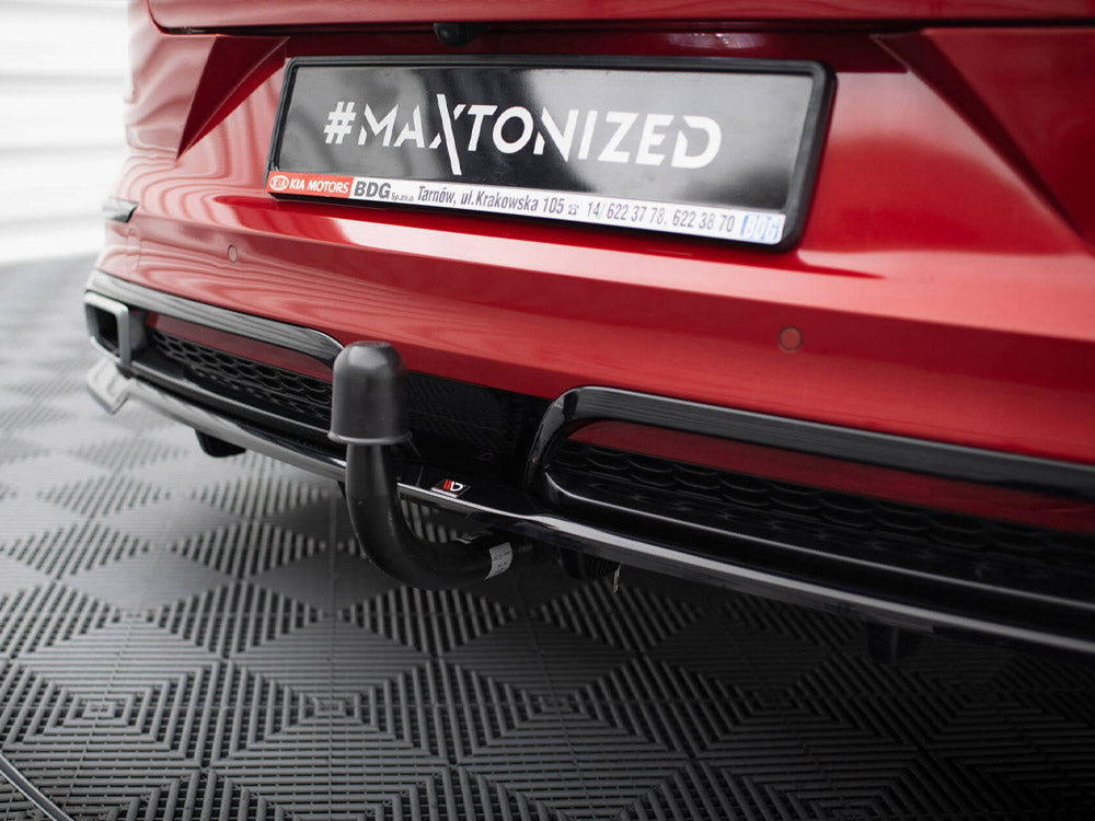 Maxton Design Central Rear Splitter (Vertical Bars) Kia ProCeed GT-Line Mk1