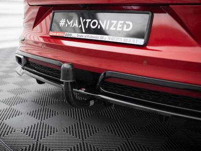 Maxton Design Central Rear Splitter (Vertical Bars) Kia ProCeed GT-Line Mk1