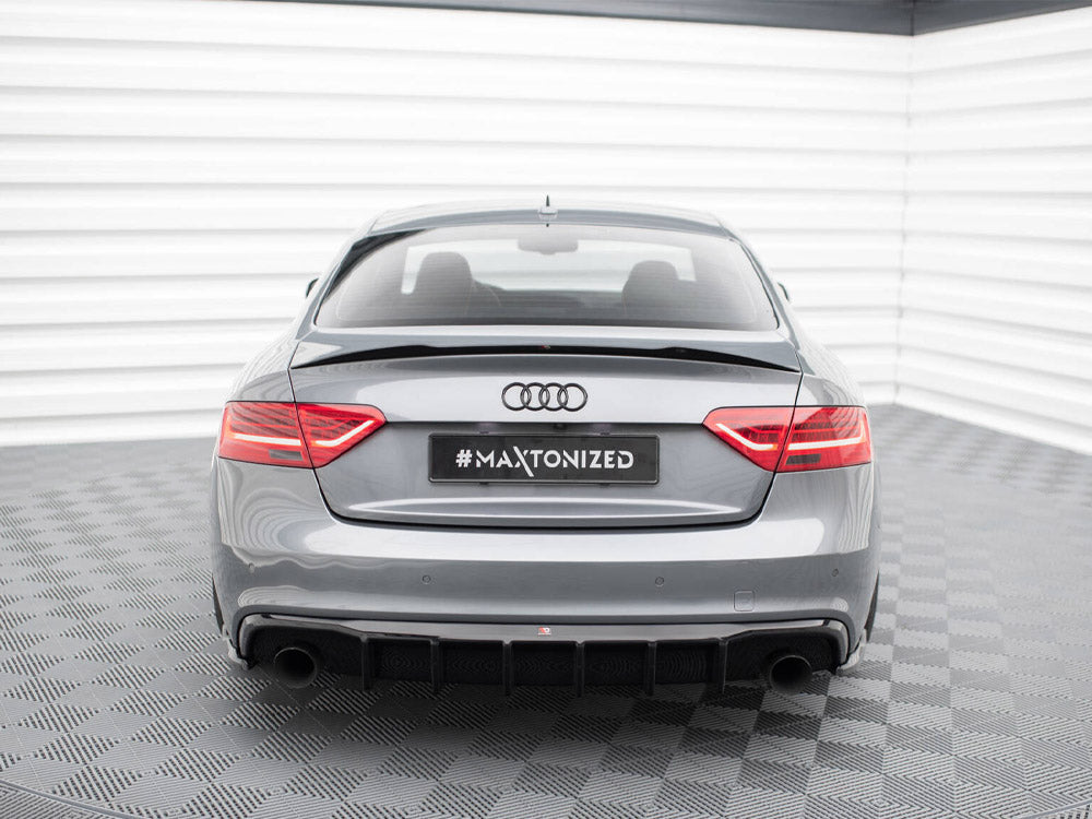 Maxton Design Rear Valance Audi A5 S-Line Coupe / Sportback 8T Facelift (Version with single exhausts on both sides)