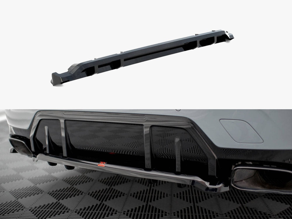 Maxton Design Central Rear Splitter (Vertical Bars) V.1 BMW M340i G20 / G21 Facelift