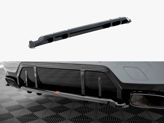 Maxton Design Central Rear Splitter (Vertical Bars) V.1 BMW M340i G20 / G21 Facelift