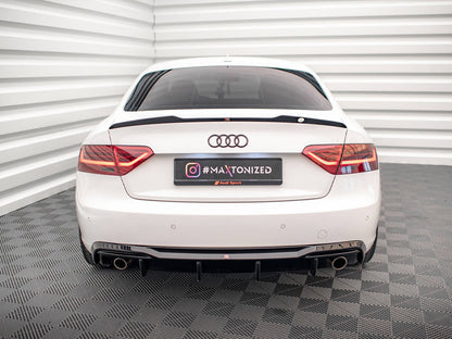 Maxton Design Rear Valance Audi A5 8T Facelift (Version with single exhausts on both sides)