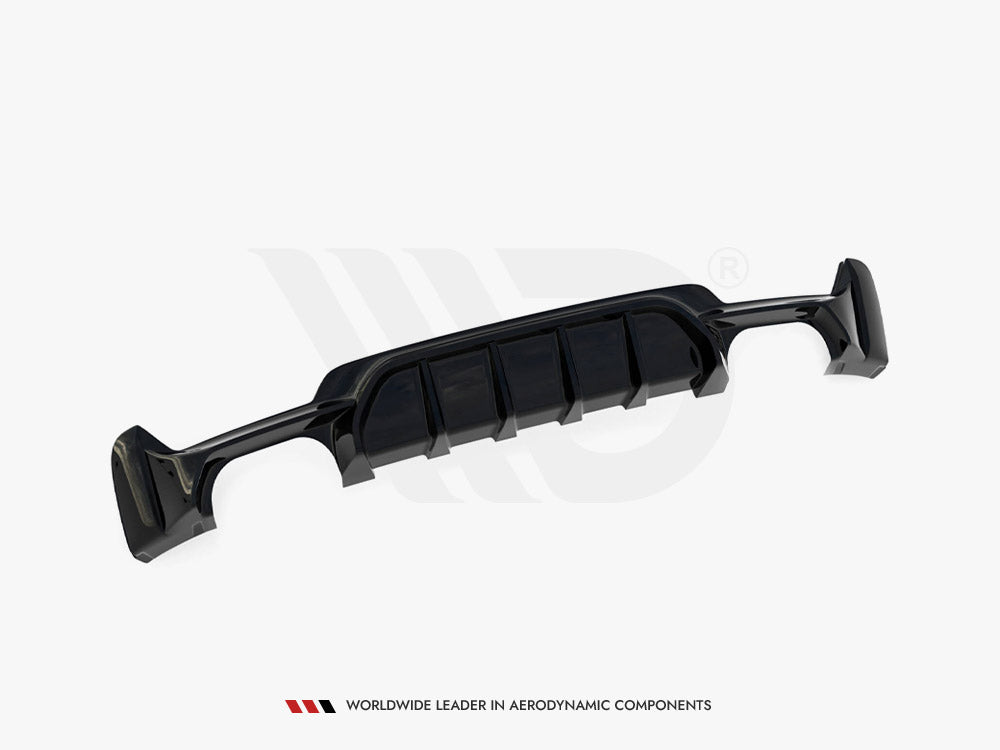 Maxton Design Rear Valance BMW 4 Coupe / Gran Coupe / Cabrio M-Pack F32 / F36 / F33 (Version with dual exhausts on both sides)