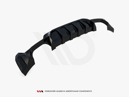 Maxton Design Rear Valance BMW 4 Coupe / Gran Coupe / Cabrio M-Pack F32 / F36 / F33 (Version with dual exhausts on both sides)