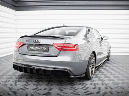 Maxton Design Rear Valance Audi A5 S-Line Coupe / Sportback / Cabrio 8T Facelift (Single side dual exhaust version)