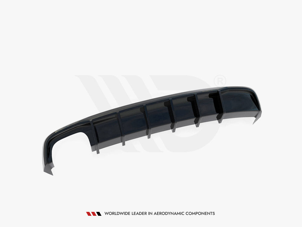 Maxton Design Rear Valance Audi A5 S-Line Coupe / Sportback / Cabrio 8T Facelift (Single side dual exhaust version)