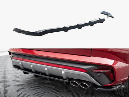 Maxton Design Central Rear Splitter (Vertical Bars) Hyundai Tucson N-Line Mk4