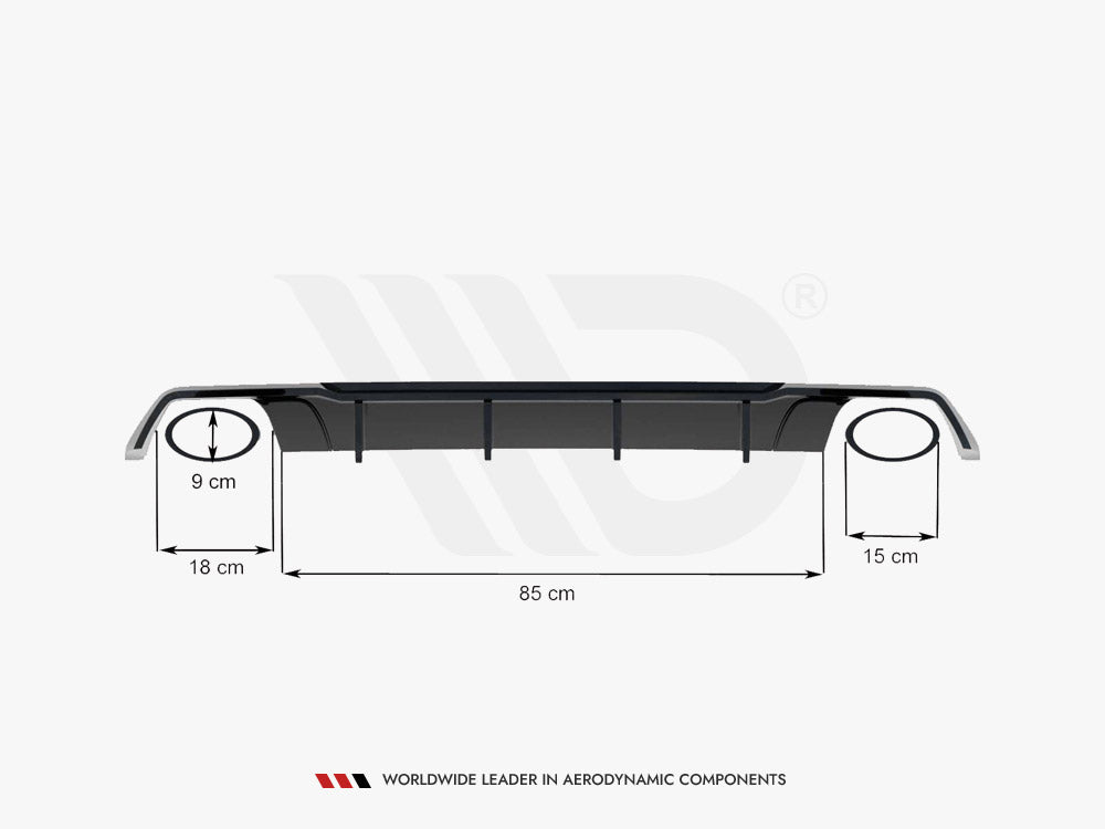 Maxton Design Rear Valance V.2 Seat Leon Mk3.5 Cupra Estate