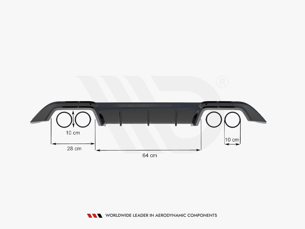 Maxton Design Rear Valance VW Golf R Mk7