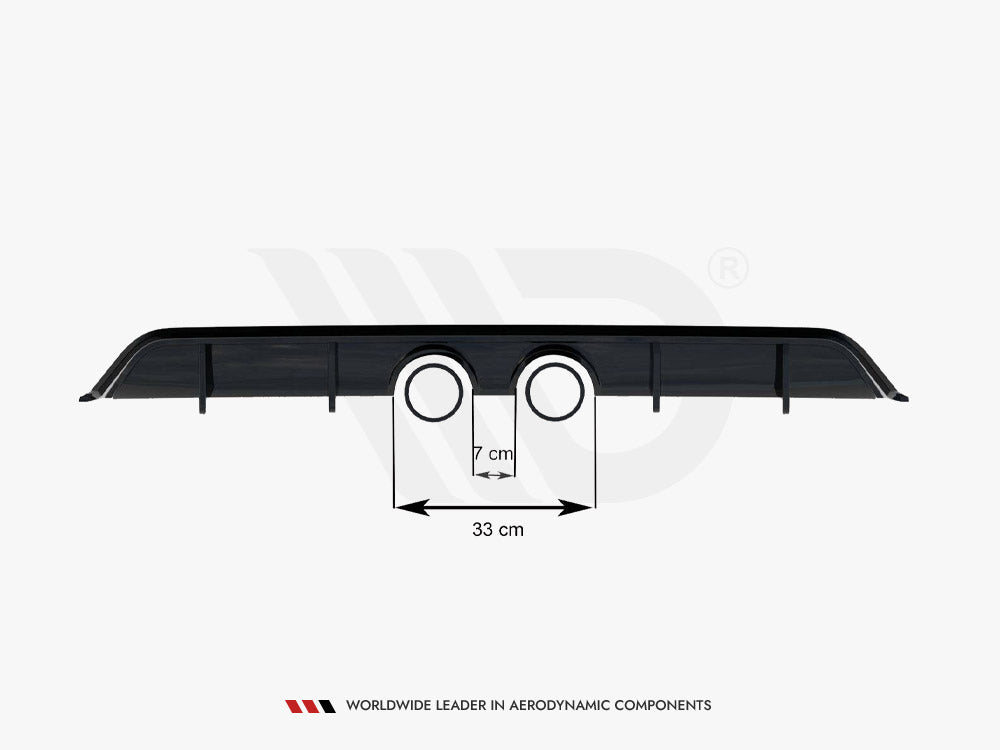 Maxton Design Rear Valance V.2 Volkswagen Scirocco Mk3 (R32 Exhaust)