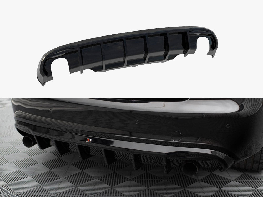 Maxton Design Rear Valance Audi S5 / A5 S-Line Coupe / Cabrio 8T (Version with single exhausts on both sides)