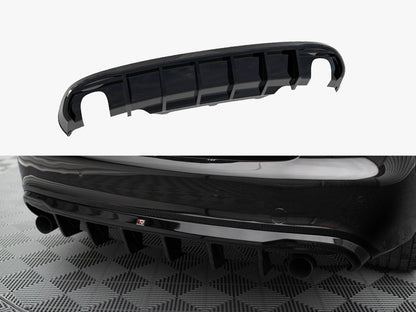 Maxton Design Rear Valance Audi S5 / A5 S-Line Coupe / Cabrio 8T (Version with single exhausts on both sides)