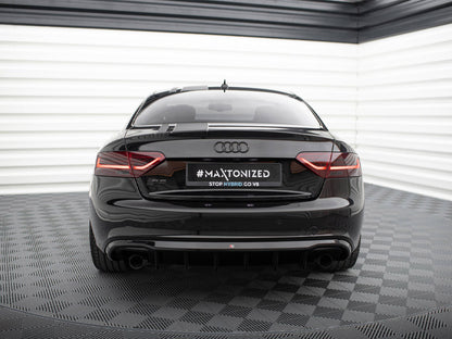 Maxton Design Rear Valance Audi S5 / A5 S-Line Coupe / Cabrio 8T (Version with single exhausts on both sides)