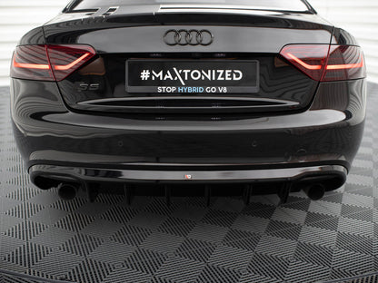 Maxton Design Rear Valance Audi S5 / A5 S-Line Coupe / Cabrio 8T (Version with single exhausts on both sides)