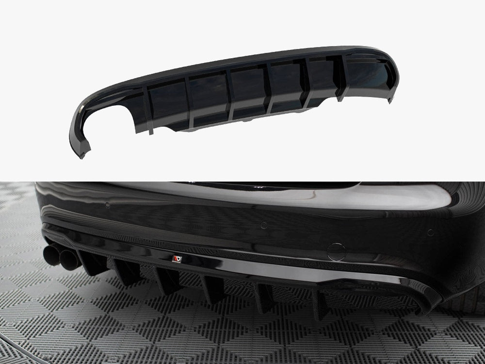 Maxton Design Rear Valance Audi S5 / A5 S-Line Coupe / Cabrio 8T (Single side dual exhaust version)