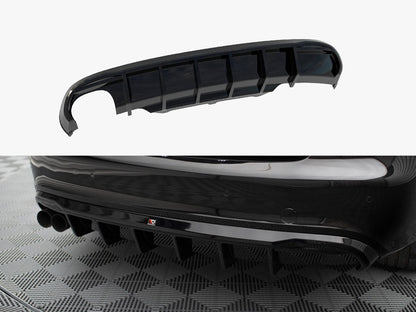 Maxton Design Rear Valance Audi S5 / A5 S-Line Coupe / Cabrio 8T (Single side dual exhaust version)