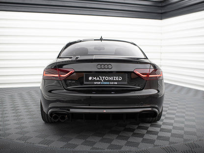 Maxton Design Rear Valance Audi S5 / A5 S-Line Coupe / Cabrio 8T (Single side dual exhaust version)