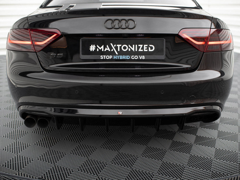 Maxton Design Rear Valance Audi S5 / A5 S-Line Coupe / Cabrio 8T (Single side dual exhaust version)