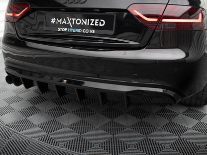 Maxton Design Rear Valance Audi S5 / A5 S-Line Coupe / Cabrio 8T (Single side dual exhaust version)