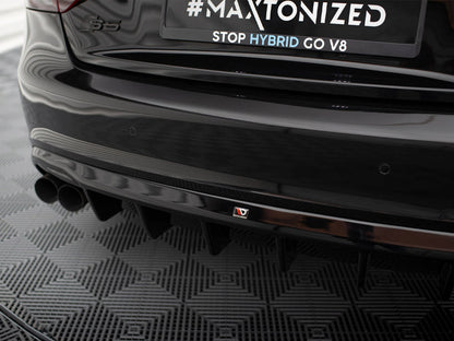Maxton Design Rear Valance Audi S5 / A5 S-Line Coupe / Cabrio 8T (Single side dual exhaust version)