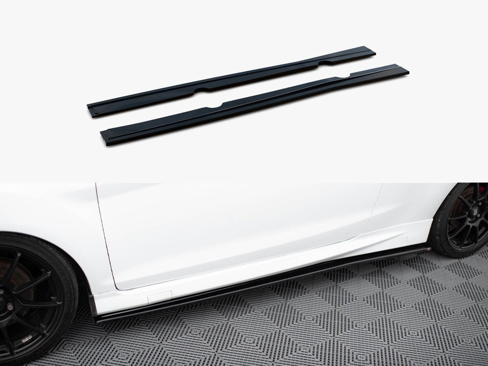 Maxton Design Side Skirts Diffusers Ford Fiesta Mk7 Facelift ST / Zetec S