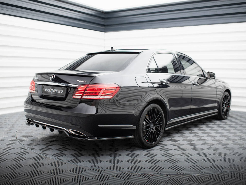 Maxton Design Rear Splitter (Vertical Bars) Mercedes-Benz E W212 Facelift