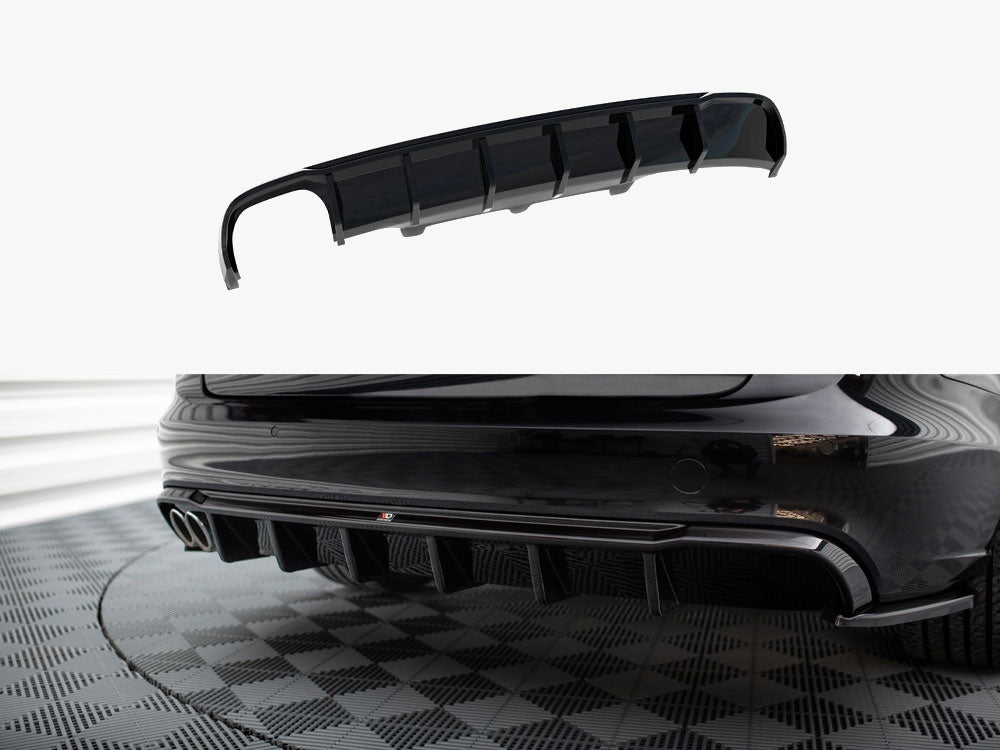 Maxton Design Rear Valance Audi A6 Avant C7 (Single side dual exhaust version)