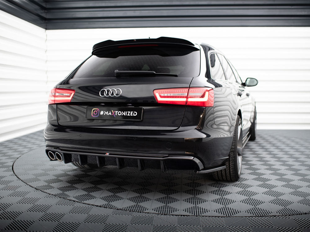 Maxton Design Rear Valance Audi A6 Avant C7 (Single side dual exhaust version)