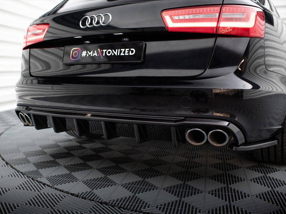 Maxton Design Rear Valance Audi A6 Avant C7 (Version with dual exhausts on both sides)