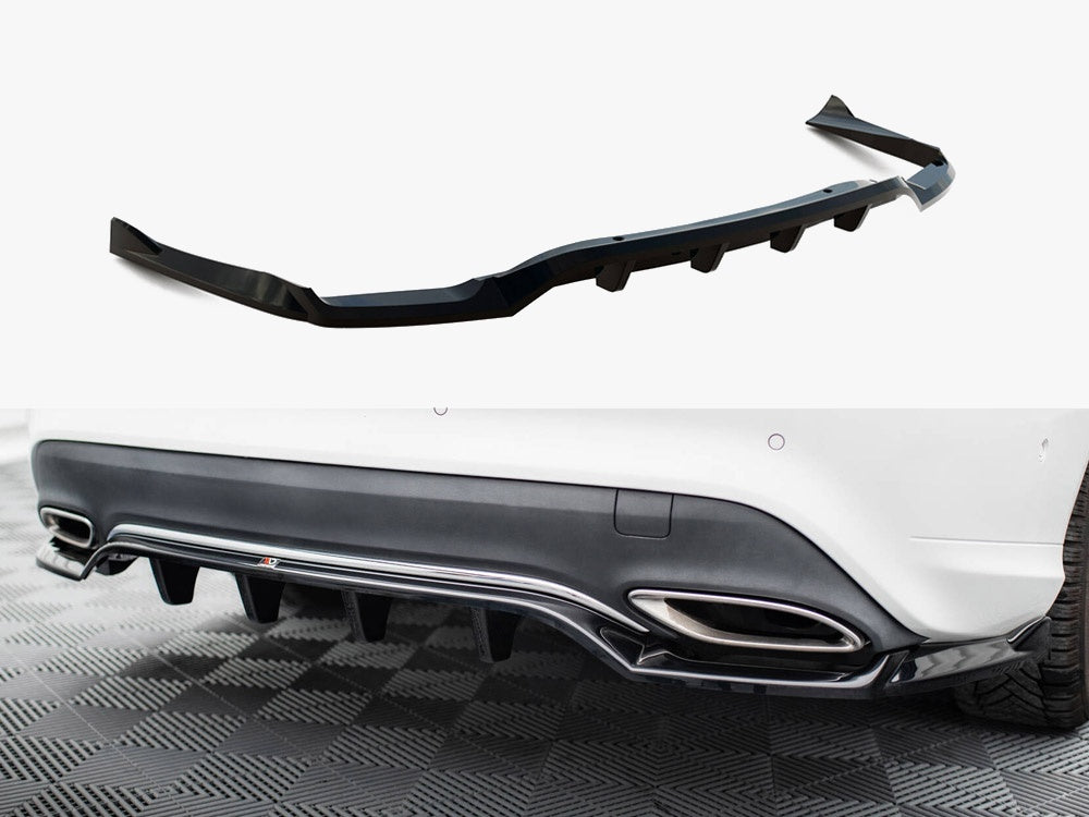 Maxton Design Rear Splitter (Vertical Bars) Mercedes-Benz CLA C117 Facelift