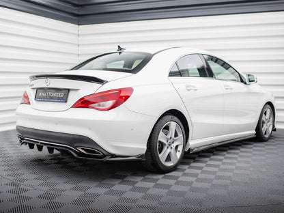 Maxton Design Rear Splitter (Vertical Bars) Mercedes-Benz CLA C117 Facelift