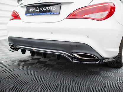 Maxton Design Rear Splitter (Vertical Bars) Mercedes-Benz CLA C117 Facelift
