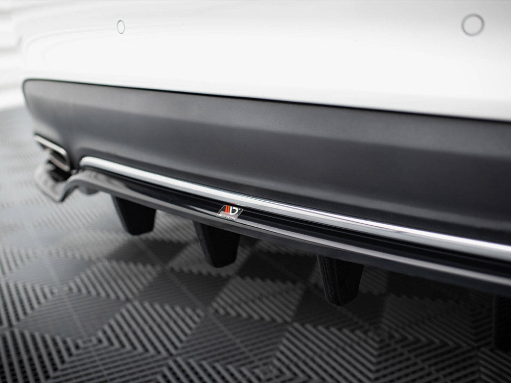 Maxton Design Rear Splitter (Vertical Bars) Mercedes-Benz CLA C117 Facelift