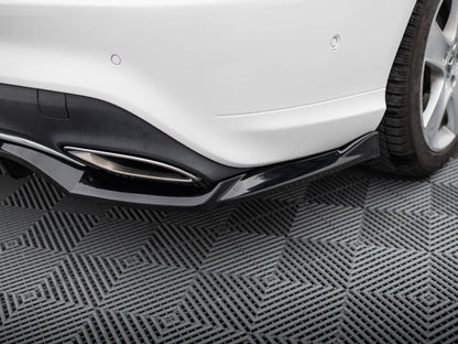 Maxton Design Rear Splitter (Vertical Bars) Mercedes-Benz CLA C117 Facelift