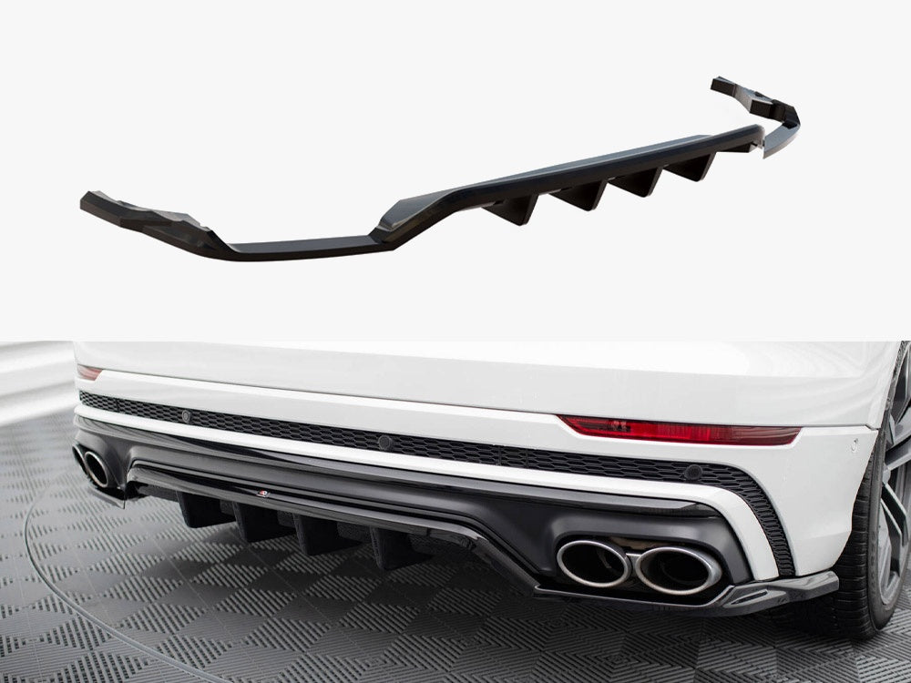 Maxton Design Central Rear Splitter (Vertical Bars) V.2 Audi SQ8 Mk1