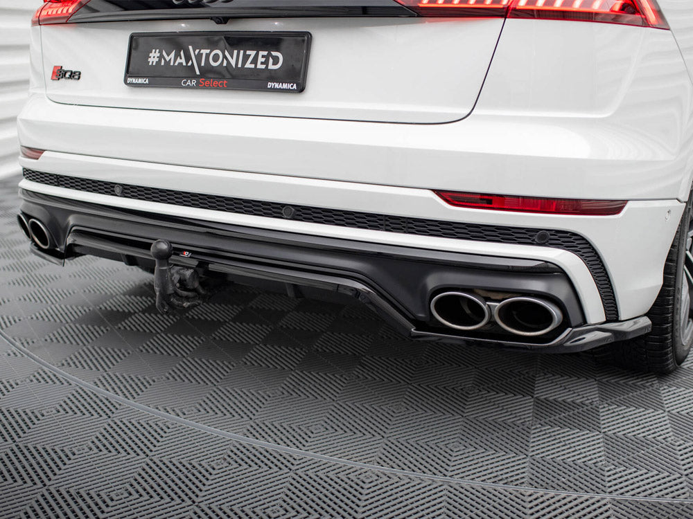 Maxton Design Central Rear Splitter (Vertical Bars) V.2 Audi SQ8 Mk1